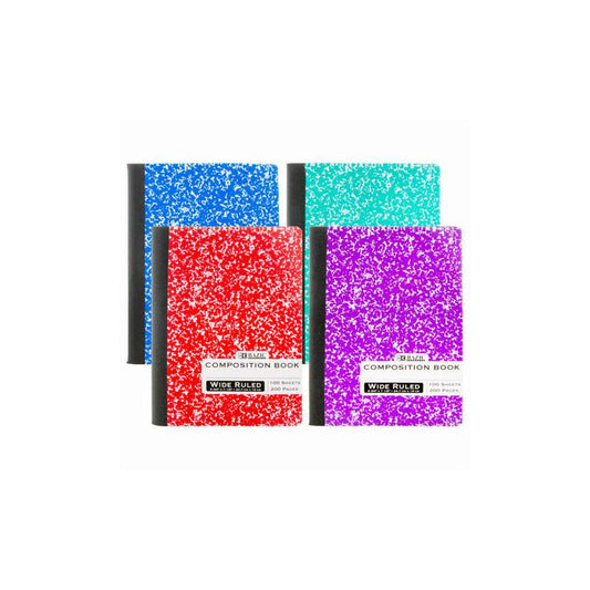 100ct Composition Book Mix Color (48/cs)