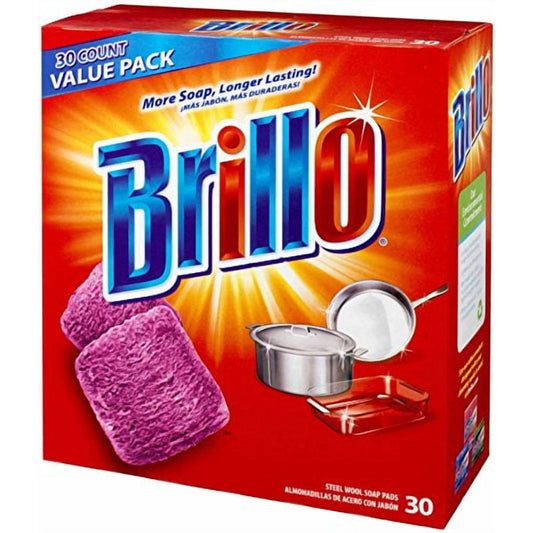 Brillo Soap Pad 4ct-Regular 12/cs