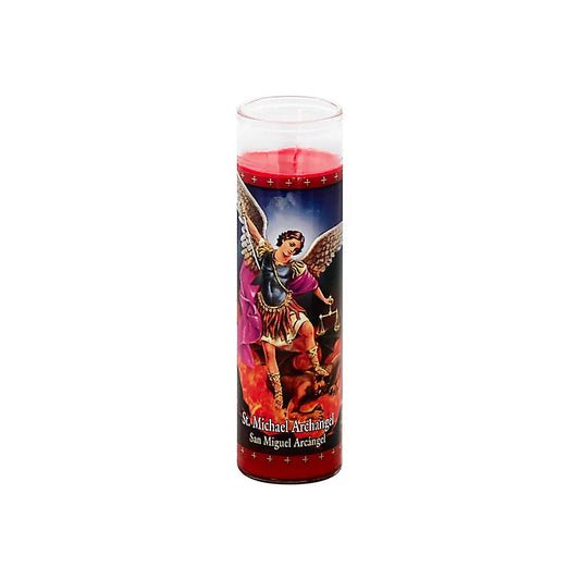 Wick&Wax Saint Michael Archangel- Red (12/cs)