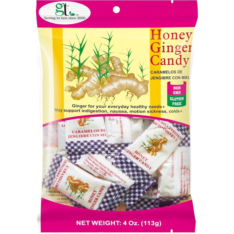Honey GingerCandy 4oz -Honey 48/cs