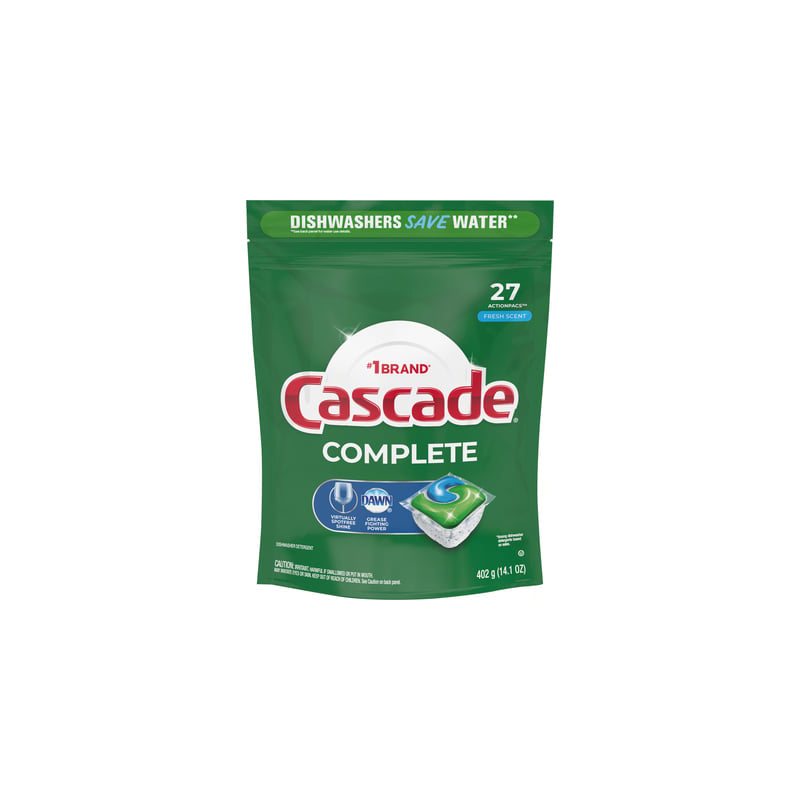 Cascade DishWasher Detergent 27ct-Fresh Scent 4/cs