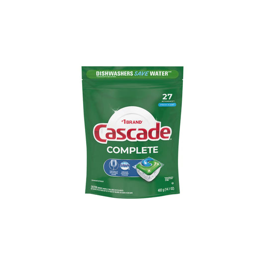 Cascade DishWasher Detergent 27ct-Fresh Scent 4/cs