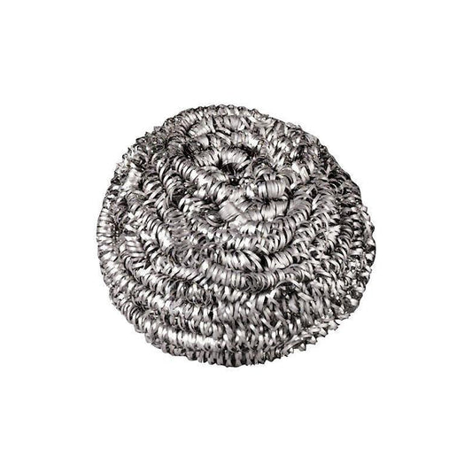 House Care Stainless Steel Scrubber 2ct-Silver 48/cs