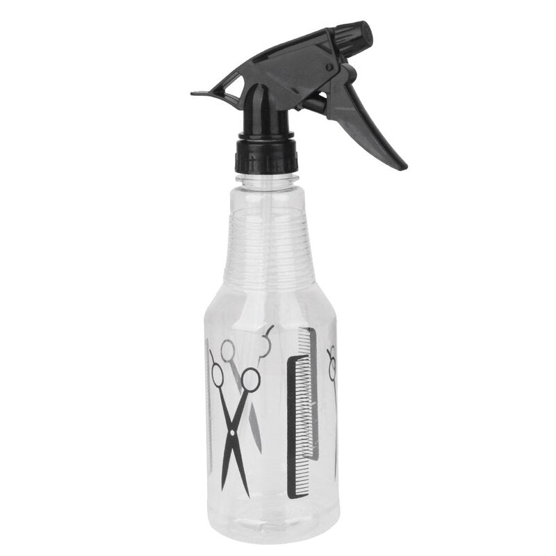 Plastic Hair Spray Bottle 500ml Barber-Clear 48/cs