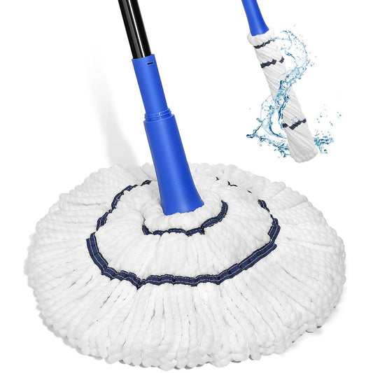 Clean House Twist Mop With Handle Blue & White 12/cs