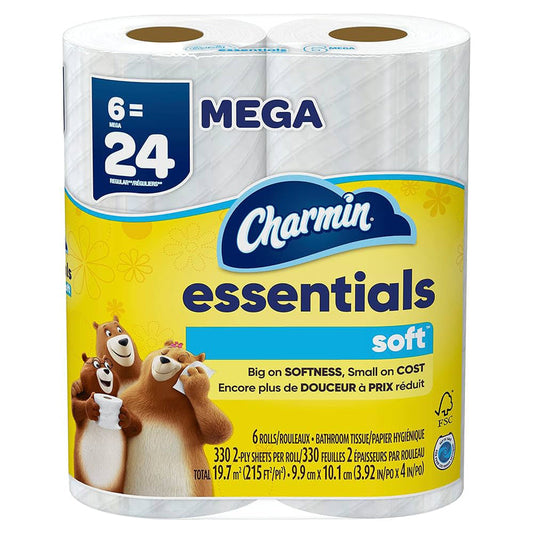 Charmin Bathtissues 6/pk X5 -Ultra Soft 30/cs