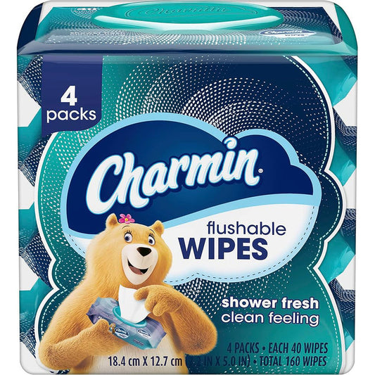 Charmin Flushable Wipe 40ct; 8/cs