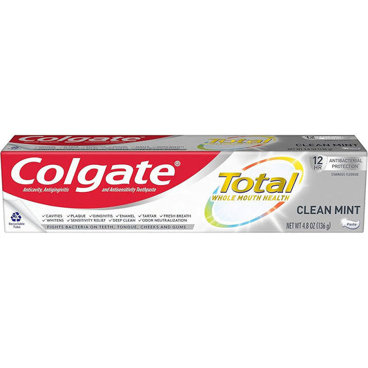 Colgate T/P Total 6oz-Clean Mint Paste 24/cs