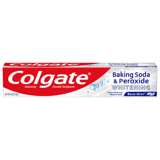 Colgate T/P Whitening 8oz-Baking Soda Brisk Mint 20/40/cs
