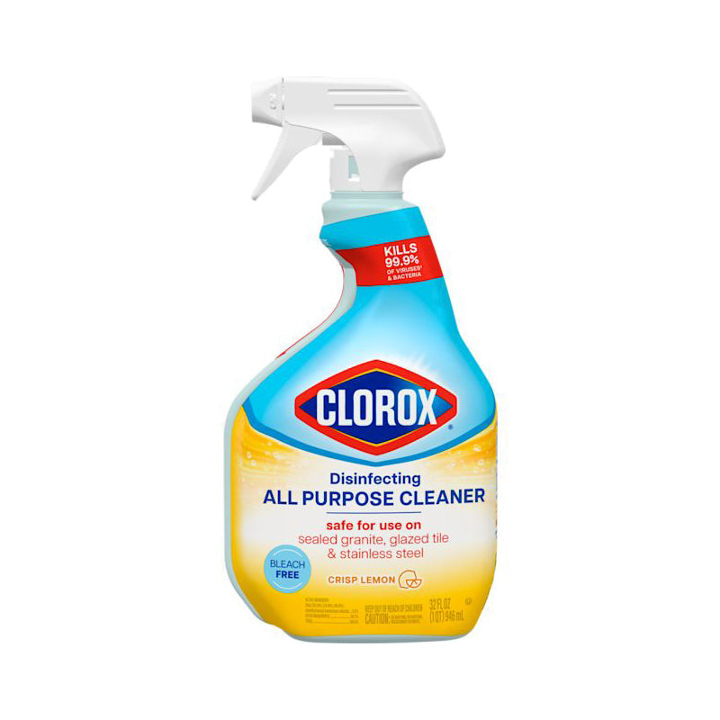 Clorox All Purpose Cleaner Spray 32oz Disinfectingz Nettoyabt -Tout Usage 12/cs