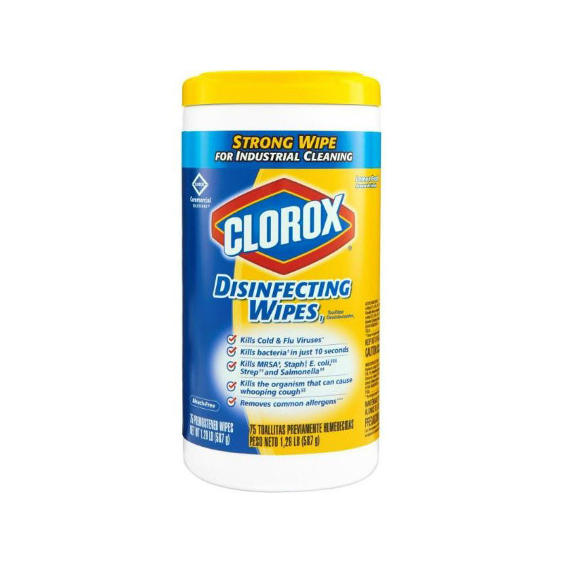 Clorox Disin. Wipes 75ct - Lemon Fresh 6/cs