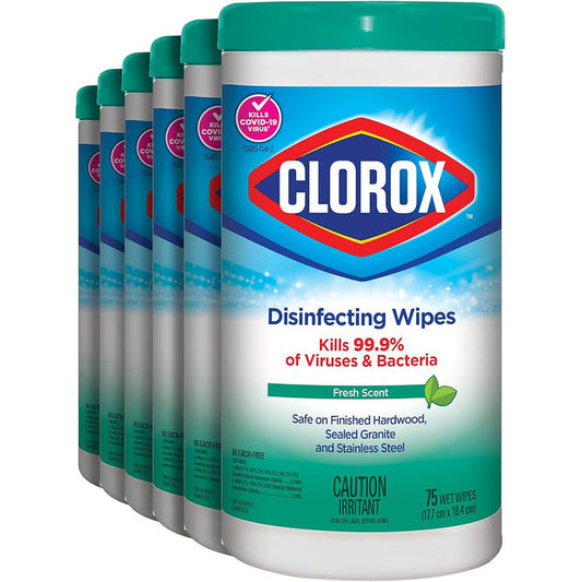 Clorox Disin. Wipes 75ct-Fresh Scent 6/cs