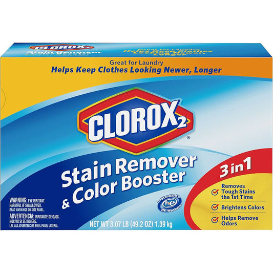 Clorox2 Powder 3in1 Stain Remover 49.2oz HE - Regular 4/cs