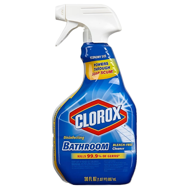 Clorox Disinfecting spray Bathroom Cleaner Bleach Free 30oz 9/cs