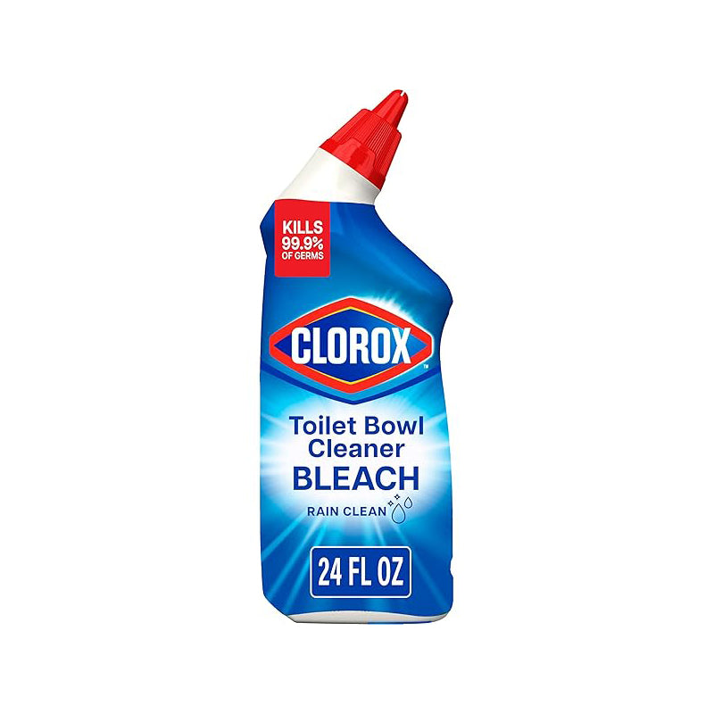 Clorox Toilet Bowl Cleaner w. Bleach 24oz-Rain Clean (blue) 12/cs