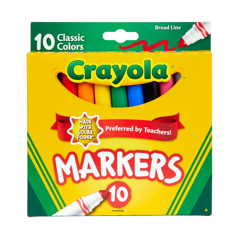 Crayola Markers 10ct-Classic Broad Line 24/cs