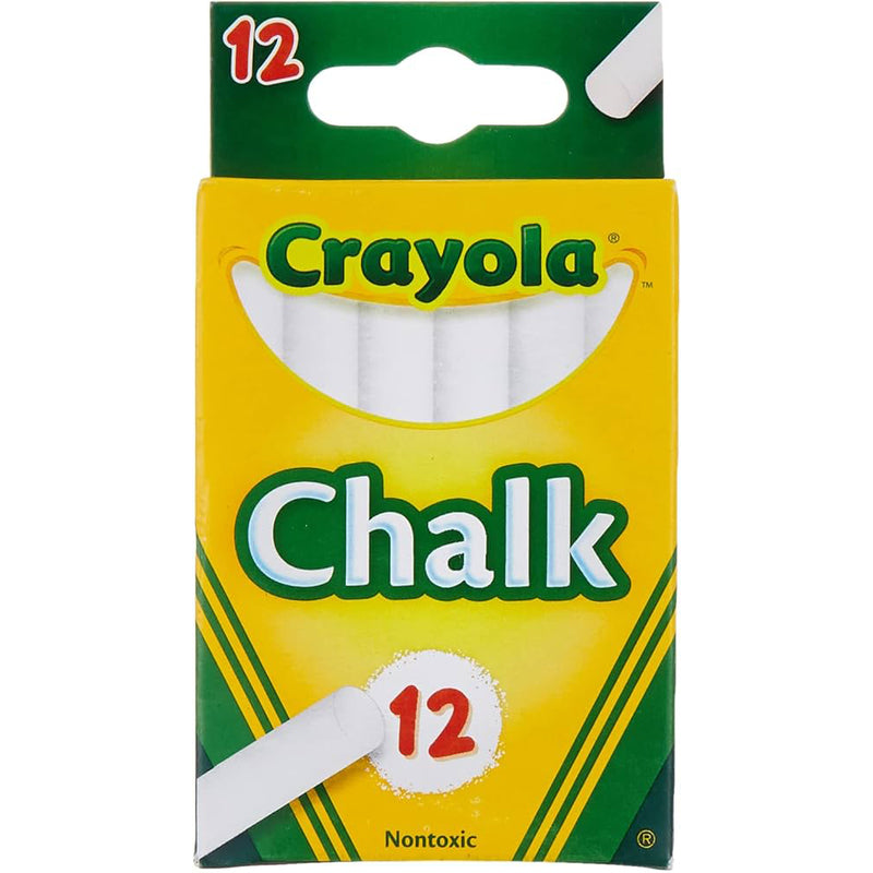 Crayola Chalk 12ct-White 36/cs