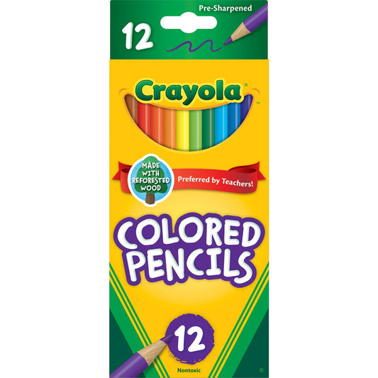 Crayola Color Pencil 24ct-Long 12/36/cs