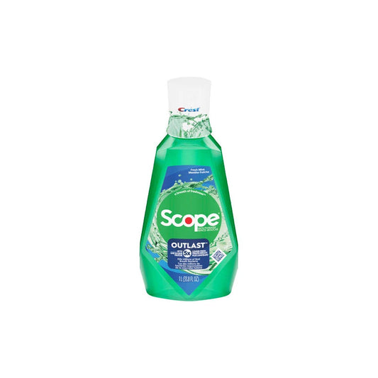 Crest Scope Mouthwash 1L Outlast-Fresh Mint 6/cs