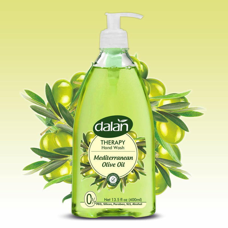 Dalan Therapy Liq. Soap 13.5oz-Olive Oil & Aloe Rose 24/cs