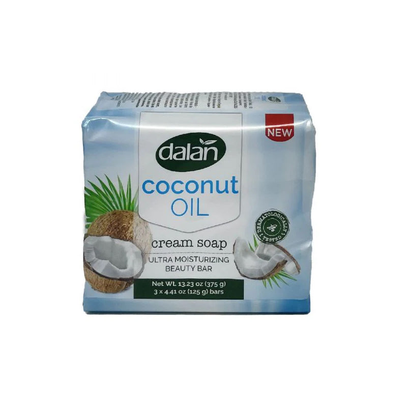 Dalan Bar Soap 3ct- Coconut Oil; 24/cs