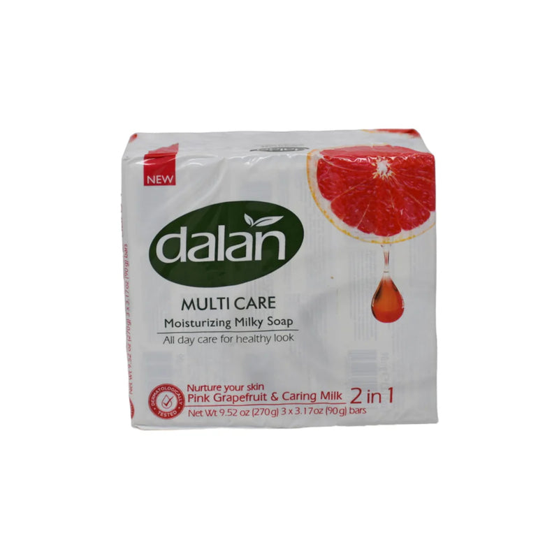 Dalan Bar Soap 3ct - Pink Grapefruit & Caring Milk 24/cs