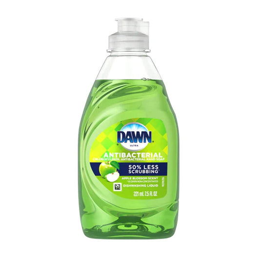Dawn Ultra Dish Liquid 7.5oz Antibacterial-Green Apple 12/cs