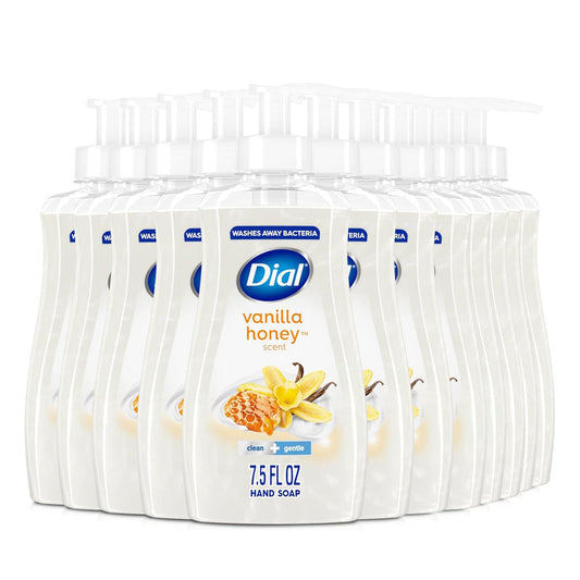 Dial Liquid hand Soap 7.5oz-Vanilla Honey 12/cs