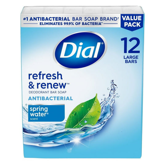 Dial Bar Soap 12ct(3.2oz)-Spring Water 4/cs
