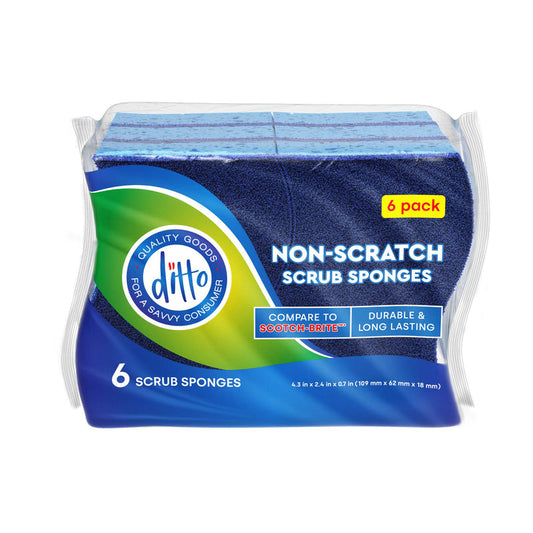 Ditto Scrub Sponge 3ct Non Scratch - 20/cs