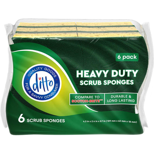 Ditto Scrub Sponge 3ct-Heavy Duty 20/cs