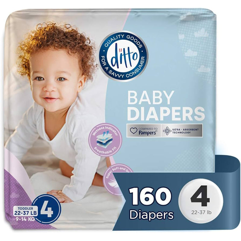 DITTO Diapers Size#4 20ct; 8/cs