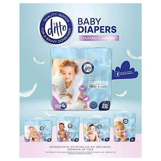 DITTO Diapers Size#5 18ct; 8/cs