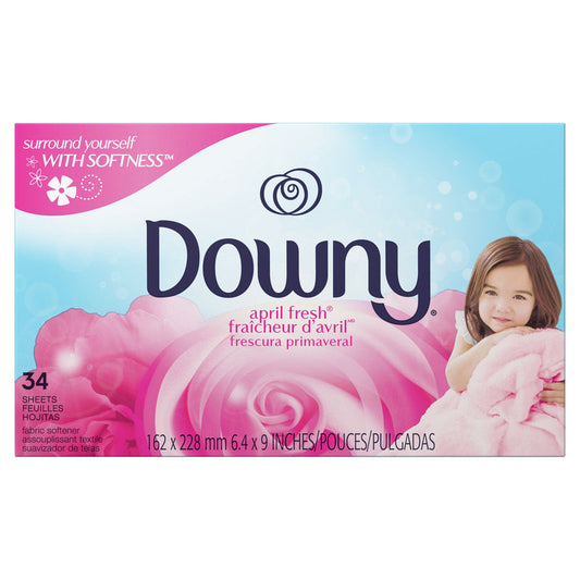 Downy Dry Sheet 34ct-April Fresh 12/cs