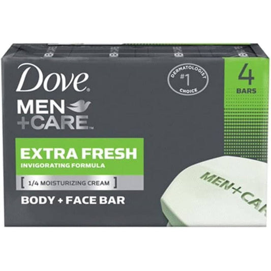 Dove Soap 100g(3.52oz) 4ct for Men-Extra Fresh (12/cs)
