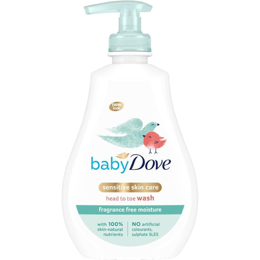 DOVE Baby Wash 400ml Head to Toe -Rich Moisture 6/cs