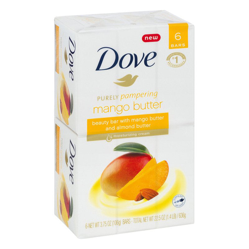 Dove Bar Soap 6ct (3.75oz) -Shea Butter (6X12) 72/cs