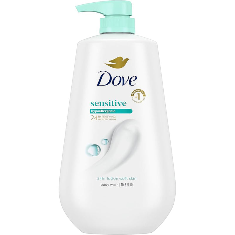 Dove Body Wash 550ml With Pump-Sensitive Skin 12/cs