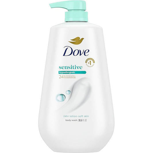 Dove Body Wash 550ml With Pump-Sensitive Skin 12/cs
