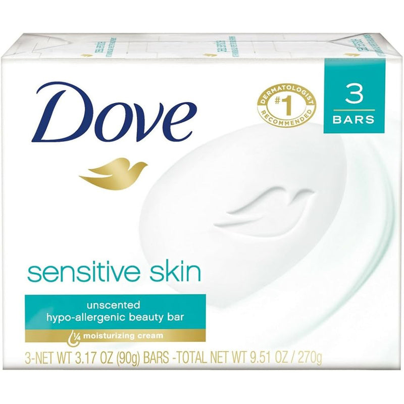 Dove Bar Soap 90g-Sensitive 48/cs