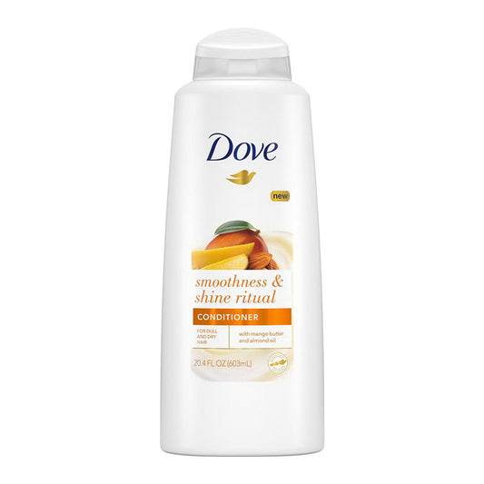 Dove Conditioner 20.4oz-Smoothness & Shine Ritual-Mango Butter& Almond Oil 4/cs
