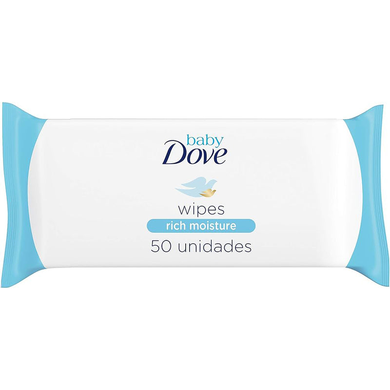 Dove Baby Wipes 50ct-Rich Moisture 12/48/cs
