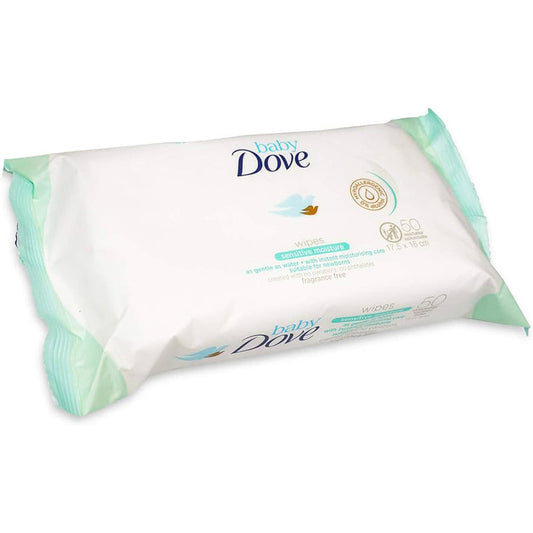 Dove Baby Wipes 50ct-Sensitive Moisture 12/cs
