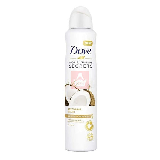 Dove Deodorant Spray 250ml-Coconut & Jasmine 12/cs
