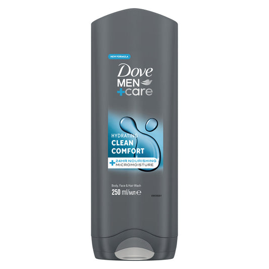 Dove Face and Body Wash For Men 400ml- Clean Comfort 12/cs