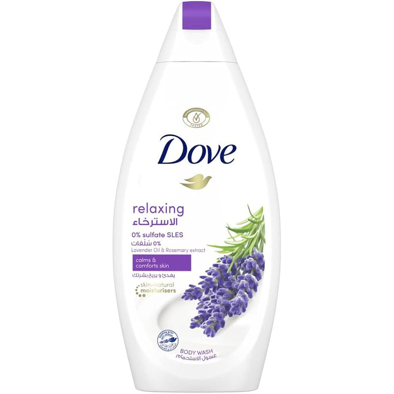 Dove Body Wash 500ml-Relaxing Ritual W/Lavender Oil 12/cs