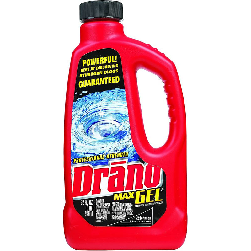 Drano Max Gel Clog Remover 32oz; 12/cs