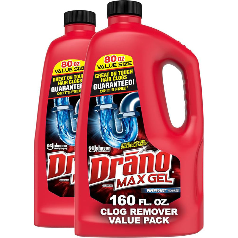 Drano Max Gel Clog Remover 80oz; 6/cs