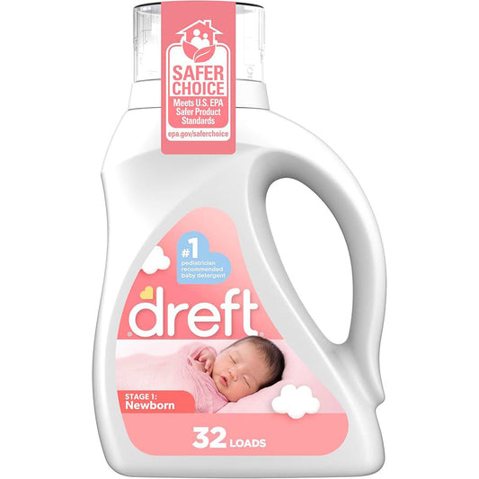 Dreft 2X Ultra Liquid 46oz (Stage1)--New Born 6/cs