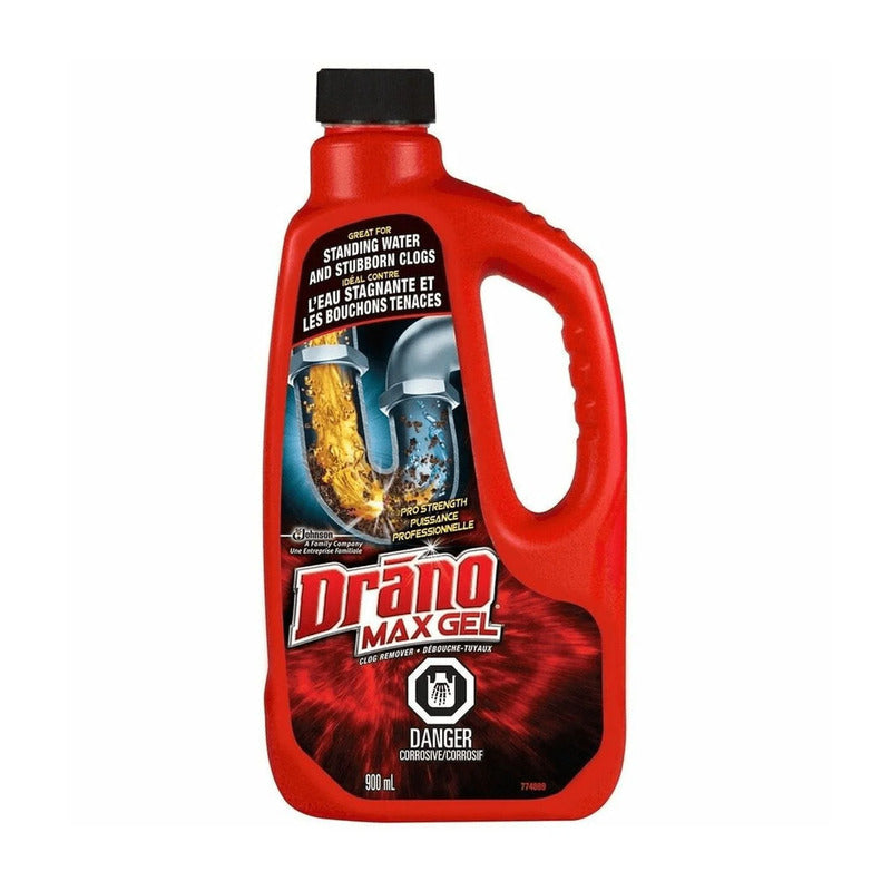 Drano Max Gel Clog Remover 900ml (30oz) 12/cs